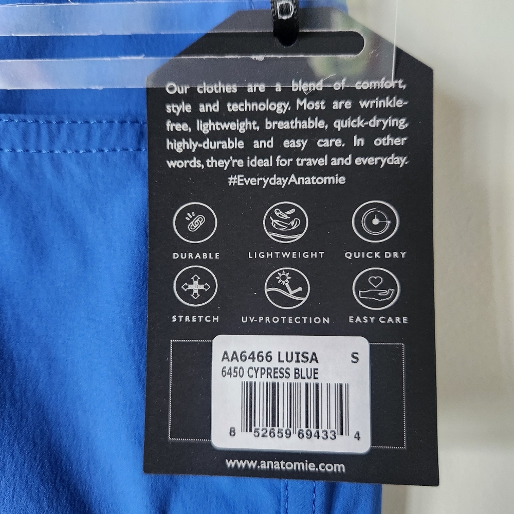 NWT $248 ANATOMIE Blue Luisa Pants Size Small Golf Travel Casual - Picture 4 of 9